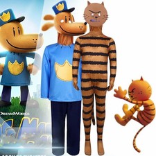 Halloween Cosplay Dog Man Mask Kid Cotton Shirt Petey Jumpsuit Book Week Costume