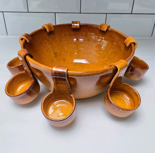 Vintage stoneware punch - vintage,