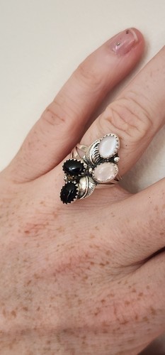 Black onyx mop sterling - &,