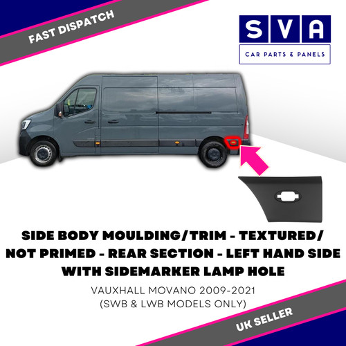 Vauxhall movano 2009 2021 side - vauxhall, 2009-2021
