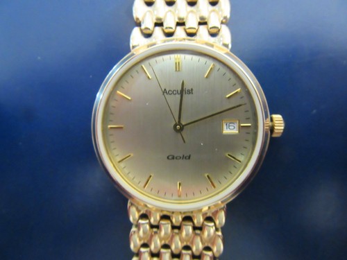 Accurist all gold men - men's, 9ct