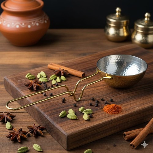 Solid brass seasoning pan - solid,