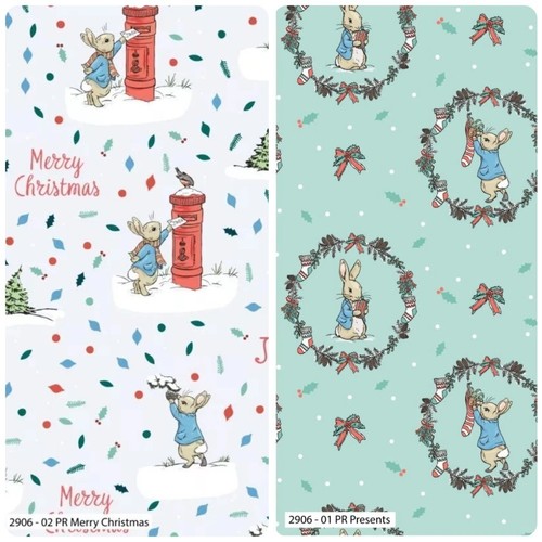 Peter rabbit christmas - peter, fabric