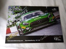 Abba Racing British GT Championship 2023 Mercedes AMG GT3 EVO SIgned Photo Card