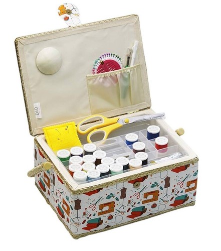 Large filled sewing kit - d, &