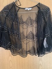 New Look size 10 - black beaded shrug