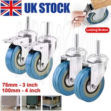 4x Heavy Duty 75/100mm Rubber