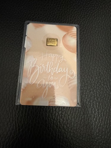 Happy birthday small gold - small, bar