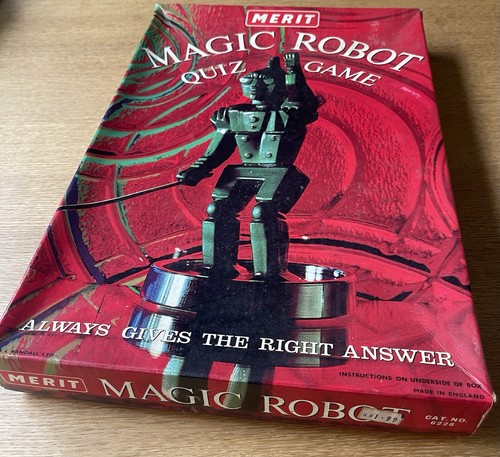 Vintage magic robot quiz game - magic,
