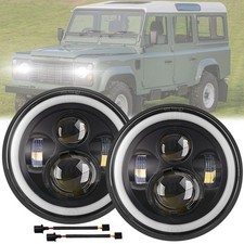 7" in LED Headlights Halo DRL