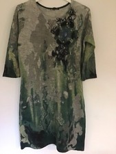 Luisa Cerano Knitted Dress With Bead decoration,3/4 Length. Sleeve.