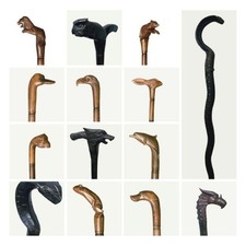 Hand carved wooden walking - hand,