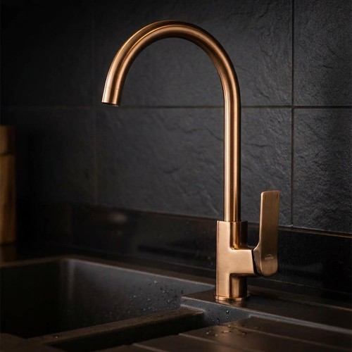 Kitchen sink mixer tap brushed - mixer,