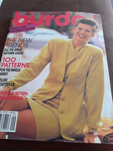 Burda magazine with sewing - burda,