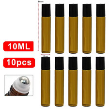 10PC 10ml Roller Bottles Amber