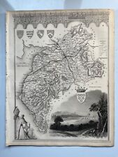 antique map of Cumberland 1848