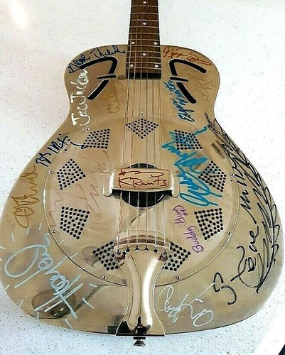Autographed guitar from 2005 - guitar,
