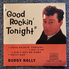 BUDDY HOLLY E.P " GOOD ROCKIN` TONIGHT " NEAR MINT COND.IN N.MINT PIC SL.