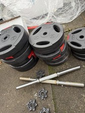 Complete Barbell Set Home Gym - Body Power Dumbells Fitness Equipment