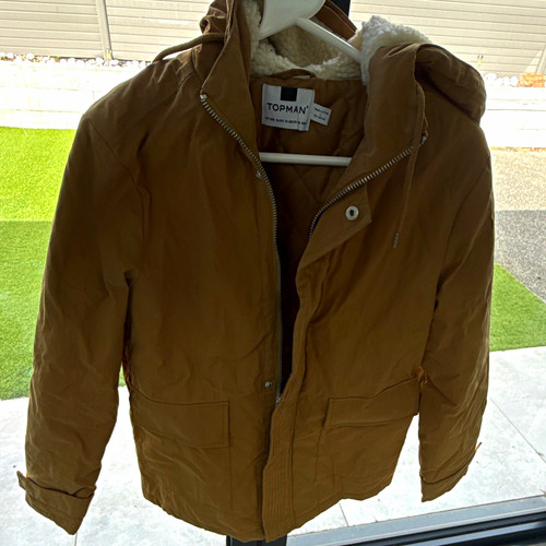 Topman men brown hooded - topman,