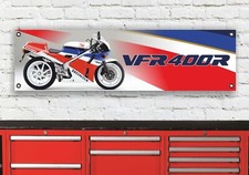 BR219B VFR400R NC30 TYPE 1 INSPIRED GARAGE WORKSHOP FLEXIBLE BANNER SIGN
