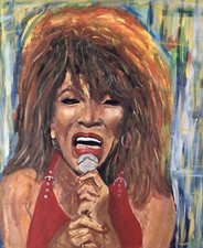Tina turner painting - painting, print