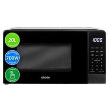 Abode Black Microwave Touch Control 700W 20L Digital 10 Power Levels AMT2012B
