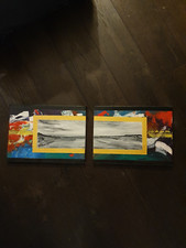 Acrylic abstract two-piece