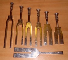 Very Rare Down Mayer Medical Tuning Forks x 7