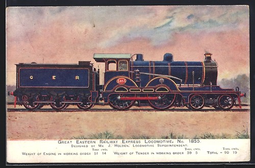 English railway locomotive - ak,