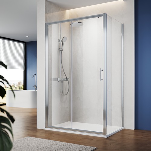 Sliding shower enclosure - shower,