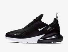 NIKE AIR MAX 270 TRAINERS BLACK ANTHRACITE WHITE AH8050-002 MEN UK 10 EU 45 New