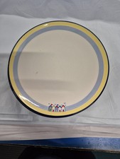 Beach Huts 2  Poole Pottery 11 inch dinner plate Pre Owned Offers Invited Always