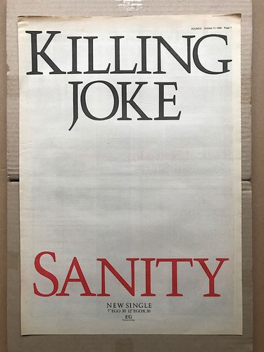 Killing joke sanity poster - killing,