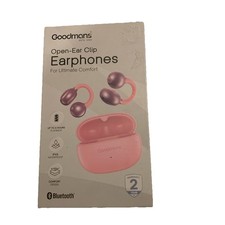 Goodmans Open-ear Clip Earphones, Pink, New