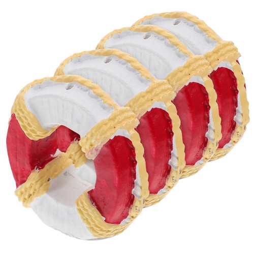 4pcs resin miniature swim ring - resin,
