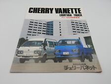 Nissan Cherry Vanette Light Van/Truck Car Sales Brochure. Japanese Brochure.
