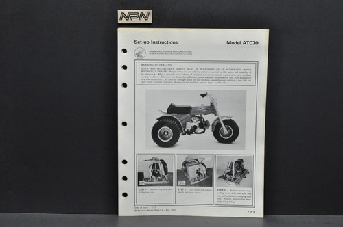Vtg nos 1973 honda - 1973, atc70