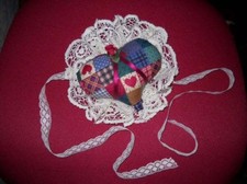 Pair of Puffy Heart and Lace