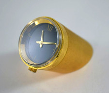 VINTAGE BRASS PORTESCAP STYLE TABLE DESK CLOCK SWISS MOVEMENT c1960