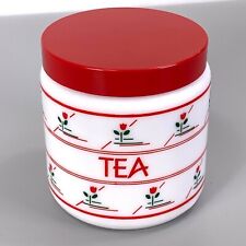 Vintage Milk Glass Tea Storage