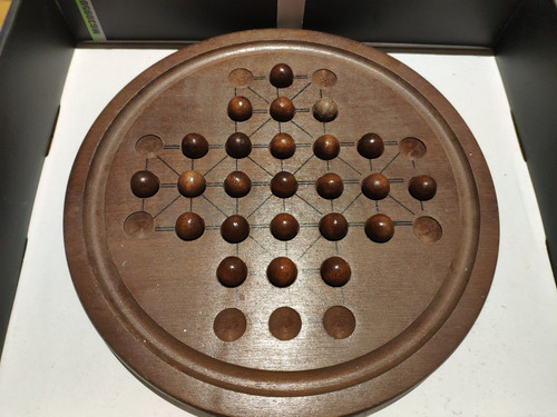 Vintage 1970s wooden solitaire - 1970s,