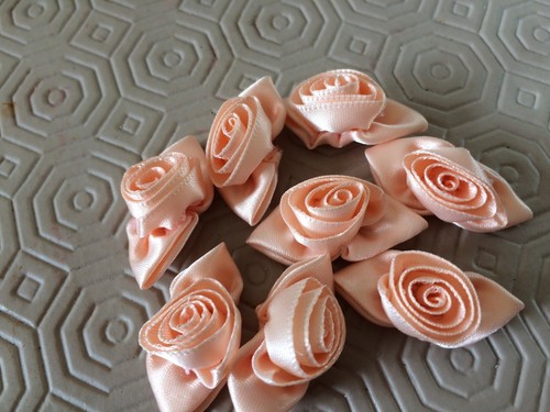 Satin ribbon roses - satin,