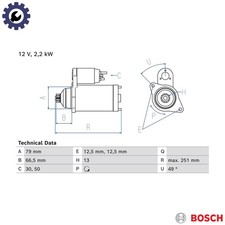 STARTER 0 986 026 340 FOR VW