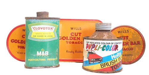 Vintage job lot tins - lot,