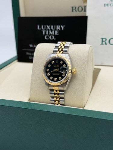 Rolex datejust ladies black - rolex,