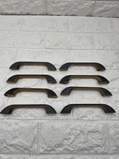 Set Of 8 Vintage Wooden Drawer Or Cupboard Handles Black 14cm Long