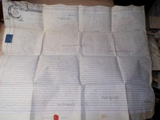 1771 FARNDON CHESTER MANUSCRIPT VELLUM LEASE INDENTURE DOCUMENT RICHARD PALIN