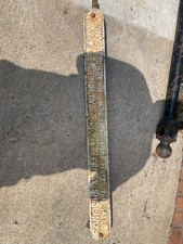 Old Cast Iron Sign Vintage Six