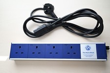 Russ Andrews 4-Way Mains Block, complete with Unbranded cable.